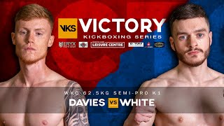 White Vs Davies  Victory Kickboxing Series 8 [upl. by Erdnad]