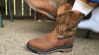 Ariat Mens Workhog Pull On Work Boots [upl. by Ardnikat173]