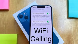 How to Enable WiFi Calling  iPhone 13 [upl. by Hbahsur]