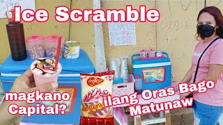 Ice Scramble for Business Magkano Capitalilang Oras bago matunaw smallbusiness negosyo [upl. by Yrrab]