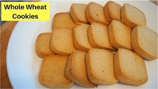 How to make Whole wheat cookies  Atta Biscuit Recipe  Valentine Special  Healthy Cookies [upl. by Agnola]