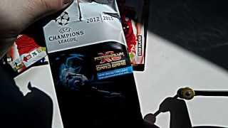 3 Panini Adrenalyn Xl Champions League 2012 2013 Booster opening öffnen [upl. by Lexie80]