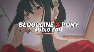 bloodline x pony tiktok remix  ariana grande amp ginuwine  edit audio [upl. by Nowed153]