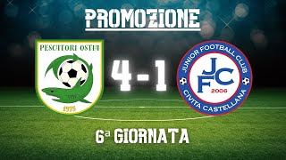 quotPoker e showquot  Pescatori OstiaJFC Civita Castellana 41  Highlights 6ª Giornata [upl. by Ydner]