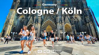 Cologne Köln Germany 🇩🇪 Vibrant City Walking Tour ☀️ 4K 60fps HDR  A Sunny Day Walk 2023 [upl. by Partridge]