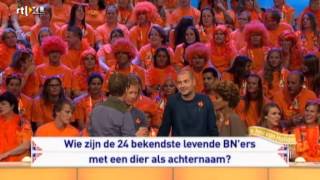 24 levende BNers met een dier als achternaam 07092013 Ik hou van Holland [upl. by Adimra845]