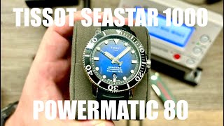 Tissot Seastar 1000 Powermatic 80 Watch Review [upl. by Yesdnyl623]