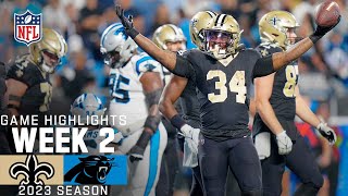 New Orleans Saints vs Carolina Panthers  2023 Week 2 Game Highlights [upl. by Nnaxor]