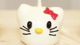 HELLO KITTY CARAMEL APPLES  NERDY NUMMIES [upl. by Ahsenrad]