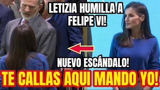 🔥NUEVO ESCÁNDALO Y DESPRECIOS DE LETIZIA ORTIZ ROMPE LOS PROTOCOLOS Y HUMILLA A FELIPE VI EN EVENTO [upl. by Gayl978]