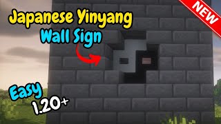 How to make japanese Yinyang sign in a wall minecraft 2024 [upl. by Vardon953]