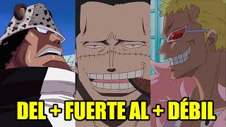 LOS 111 Shichibukais del MÁS DÉBIL al MÁS FUERTE  One Piece Top [upl. by Lindon]