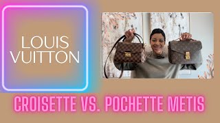 Battle of the Bags🥊 Louis Vuitton Croisette vs Pochette Métis handbags louisvuitton [upl. by Akenehs]