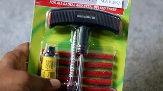 Tire Plug Puncture Repair Kit  How Does it Work [upl. by Asirrac751]