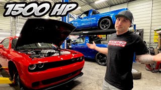 Modified SRT Dodge Challenger Hellcat  Holley Fuel System Install [upl. by Shaeffer369]