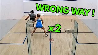 SQUASH Gohar takes Fiechter for a taxi ride TWICE [upl. by Brest]