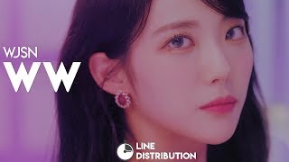 WJSN 우주소녀 – WW 우와  Line Distribution [upl. by Neehcas163]