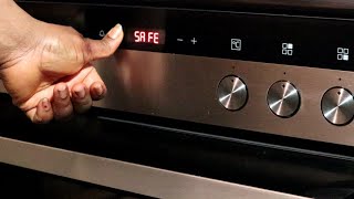 How To LOCK and UNLOCK ELECTRIC STOVE OVEN  SIEMENS ELECTRIC STOVE  PUT ON CHILD LOCK siemens [upl. by Kerri]