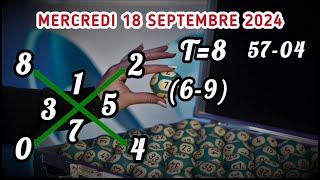 CROIX LOTO DU MERCREDI 18 SEPTEMBRE 2024 ET REPERE DU JOUR [upl. by Yenitirb]