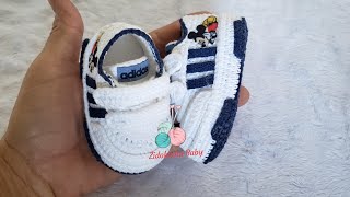 TENIS TIPO ADIDAS VELCRO PARA BEBÊS [upl. by Draillih]