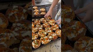 Trying Krispy Pizza’s viral buffalo chicken pinwheel 📍Krispy Pizza NY pinwheel pizza food [upl. by Ynobe]