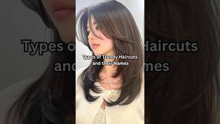 Types of trendy haircuts and their names✨️curtainbangs wolfcut butterflycut koreanhairstyles [upl. by Natrav301]