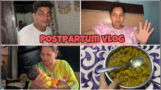 Postpartum vlog  what i eat in my postpartum  after cesarean delivery [upl. by Issi]