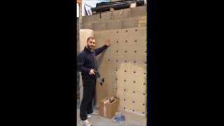 Basement Waterproofing Mesh Membrane Installation [upl. by Atiuqam]