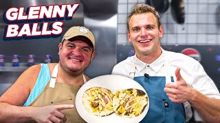 Glenny Balls Cooks GREATEST Breakfast Recipe  Whats For Lunch [upl. by Foscalina]