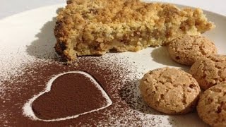 AlmondRicotta Cheese amp Amaretto Biscuits Crumb Cake Recipe ENG [upl. by Rockwood]