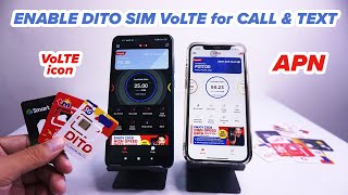 HOW TO ENABLE DITO SIM VoLTE for CALL amp TEXT [upl. by Lletnahc441]