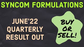 SYNCOMF Q1 FY23 result  Syncom formulations latest news  Detailed analysis  Swing trading plan [upl. by Eamon]