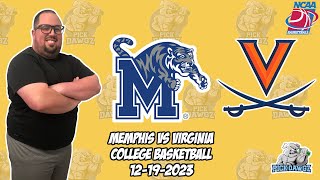 Memphis vs Virginia 121923 Free College Basketball Picks and Predictions  NCAAB Pick [upl. by Richelle54]