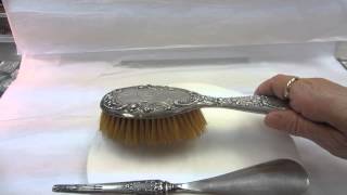 Sterling Silver Hair Brush and Shoe Horn [upl. by Eelinnej]