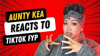 Aunty Kea REACTS to TikTok FYP  First reaction video [upl. by Aihcela]