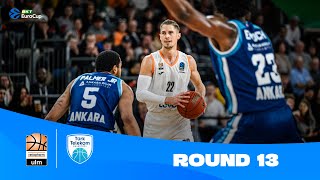 ratiopharm UlmTurk Telekom Ankara  Round 13 Highlights  202324 BKT EuroCup [upl. by Ynaittirb]