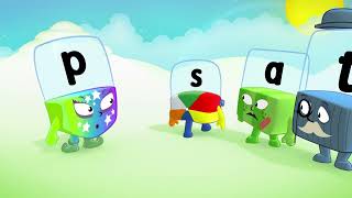 Learning videos for 5 year olds  Full episodes with CVC words  Learn phonics  officialalphablocks [upl. by Moia]