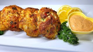 AIRFRYER CRABCAKES recipe [upl. by Dnomed]