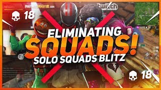 TSM Hamlinz  ELIMINATING SQUADS 18 KILL SOLO SQUAD BLITZ Fortnite BR Full Game [upl. by Daberath]