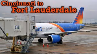 Full Flight Allegiant Air A320 Cincinnati to Fort Lauderdale CVGFLL [upl. by Dodson565]