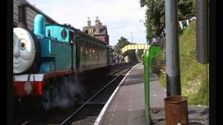 Thomas Tank steam quotGood morning Henryquot on the Mid Hants Railway Aug 11 [upl. by Nivel]