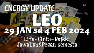 LEO🔥29 JAN4 FEBRUARI 2024🍀7 HARI KEDEPAN  RAMALAN ZODIAK LEO7hariramalanzodiak [upl. by Keyser]