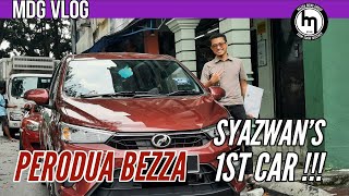 PERODUA BEZZA X 2022  SYAZWANs 1st Car   MDG Vlog perodua bezzaX sampan padu viralvideo [upl. by Anagrom]