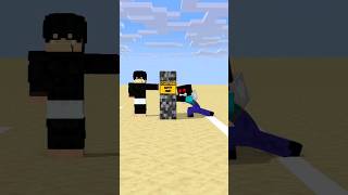 HELP Herobrine Power Up And Push The Bedrock friendship shorts trending anime [upl. by Helena324]