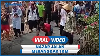 Detikdetik Warga Gunungkidul Penuhi Nazar Jalan Merangkak 1 Km Setelah Jalan Diaspal [upl. by Lela789]