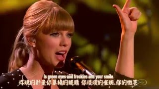 ★ Everything has changed《一切都不同了》 Taylor Swift ft Ed Sheeran 現場版中文字幕★ [upl. by Eerdna]