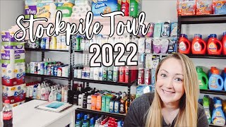 2022 STOCKPILE TOUR  How I Organize My Stockpile  How Couponing amp Stockpiling Saves You Money [upl. by Scheck]