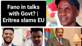 Fano Eskinder Nega in talks with Govt  Eritrea slams EU [upl. by Tica117]