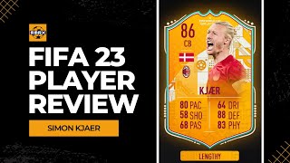 SUPRISED  86 WC STORIES SIMON KJAER  FIFA 23 ULTIMATE TEAM PLAYER REVIEW [upl. by Vittorio571]