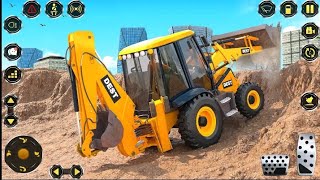 Build City Excavator Crane Simulator  JCB Highway Vehicles Builder Construction  Android GamePlay [upl. by Aihtekal]